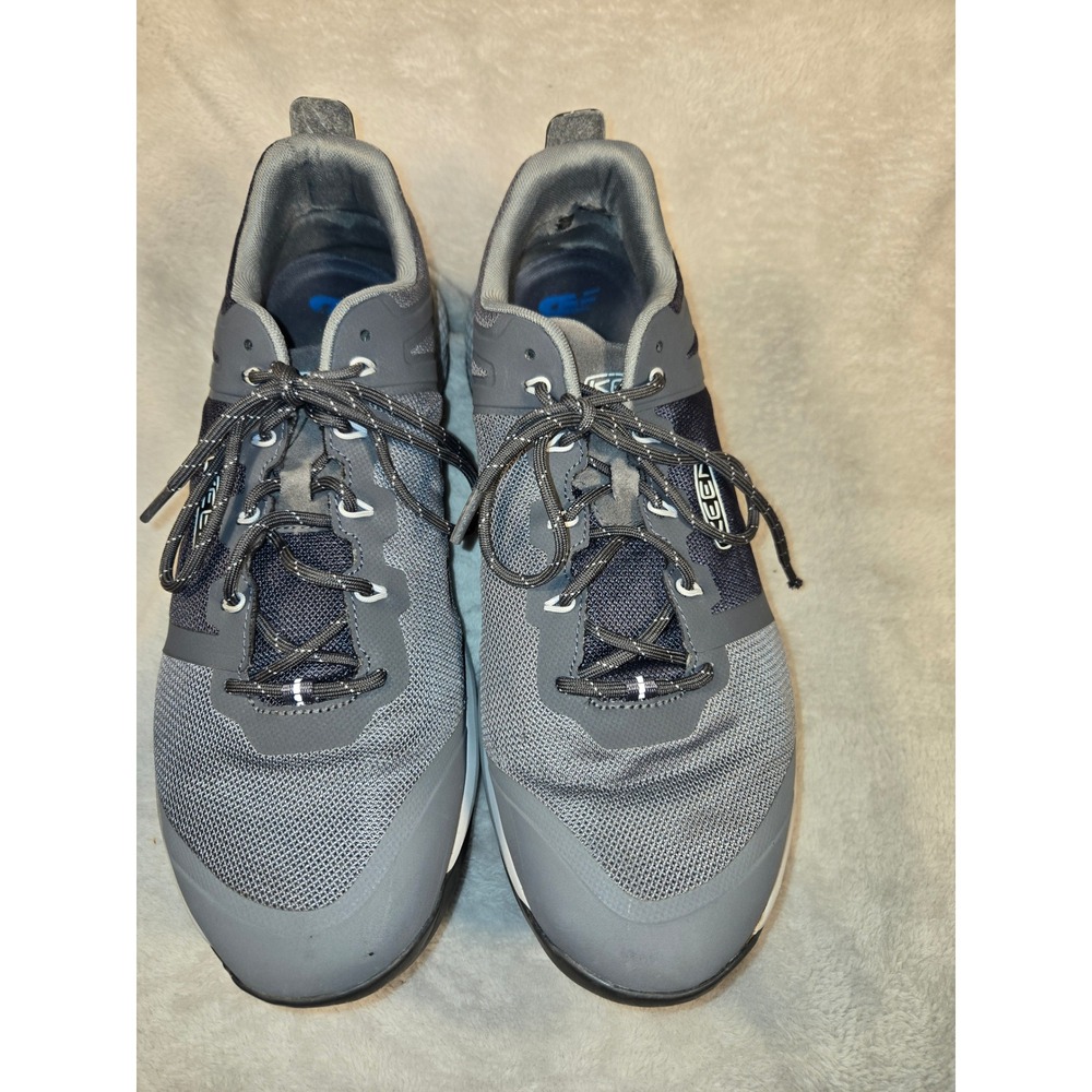 KEEN Explore Vent Mens Hiking Shoes Gray Low Top Trainers Sneakers 1022251